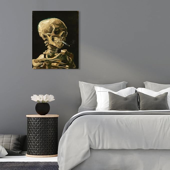 1 KINGO Van Gogh Canvas Wall Art: Skull of a Skeleton - Image 6