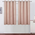 LEMOMO Blackout Curtains 66 x 54 Inch Long Blush Curtains Set of 2 Panels Room by Lemomo