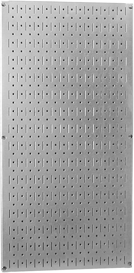 Wall Control Pegboard 32in x 16in Galvanized Metal Pegboard Tool Board Panel by Wall+Control