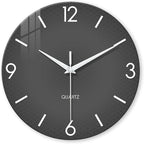 XFM Modern Wall Clock 14 Inch Silent Wall Clocks Battery Operated Grey Simple by XFMWallClock