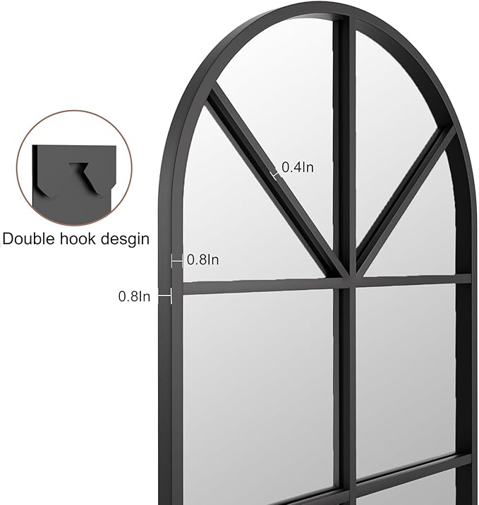 Full Length Mirror, Oversize Wall Mirrors, Farmhouse Standing Mirrors - Image 6