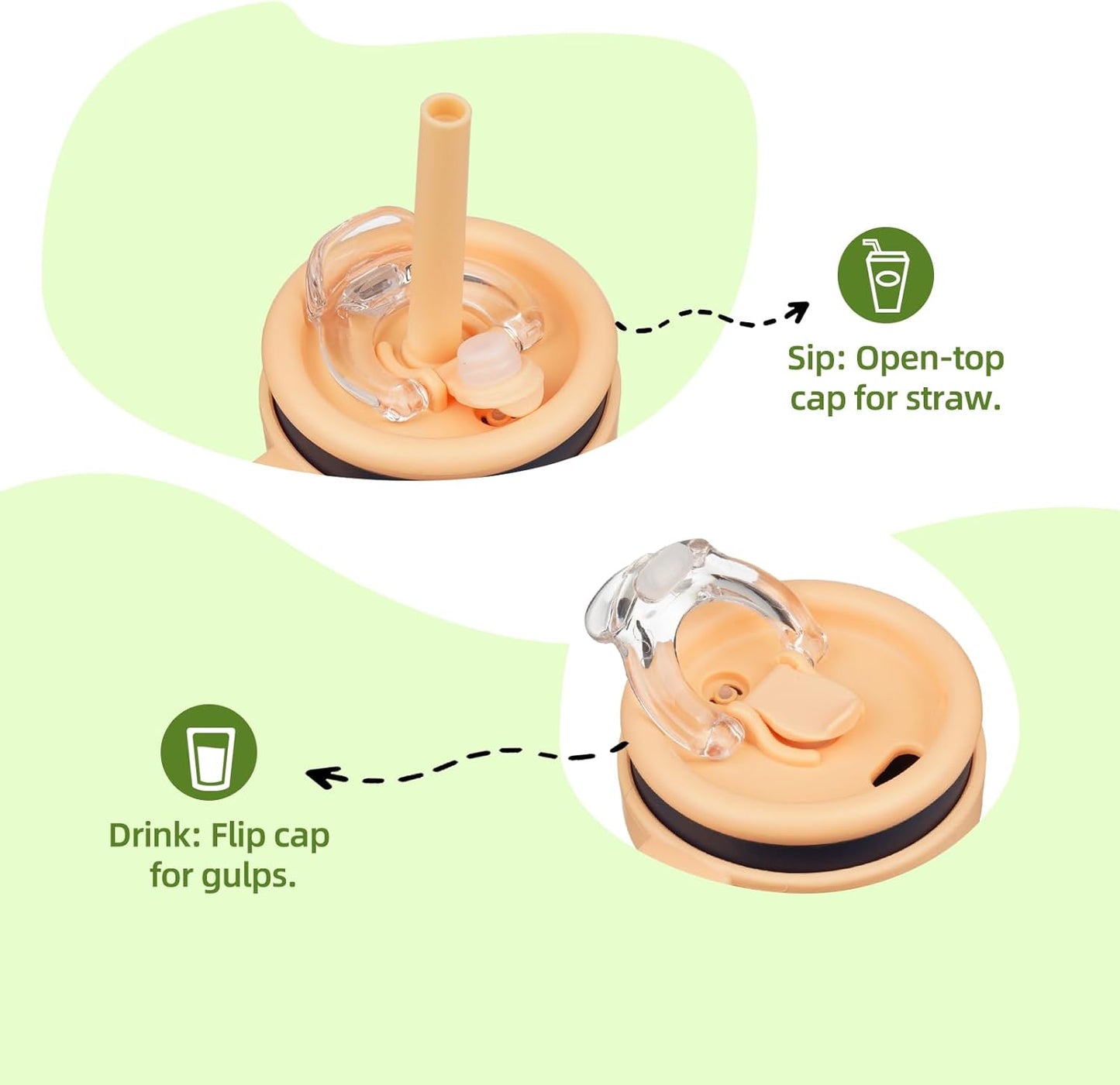 14 oz Tumbler with Side Handle, Insulated Water Bottle with Straw and 2 in 1 Lid, Stainless Steel Cup Travel Coffee Mug for Sports Office Gym,Navy Blue