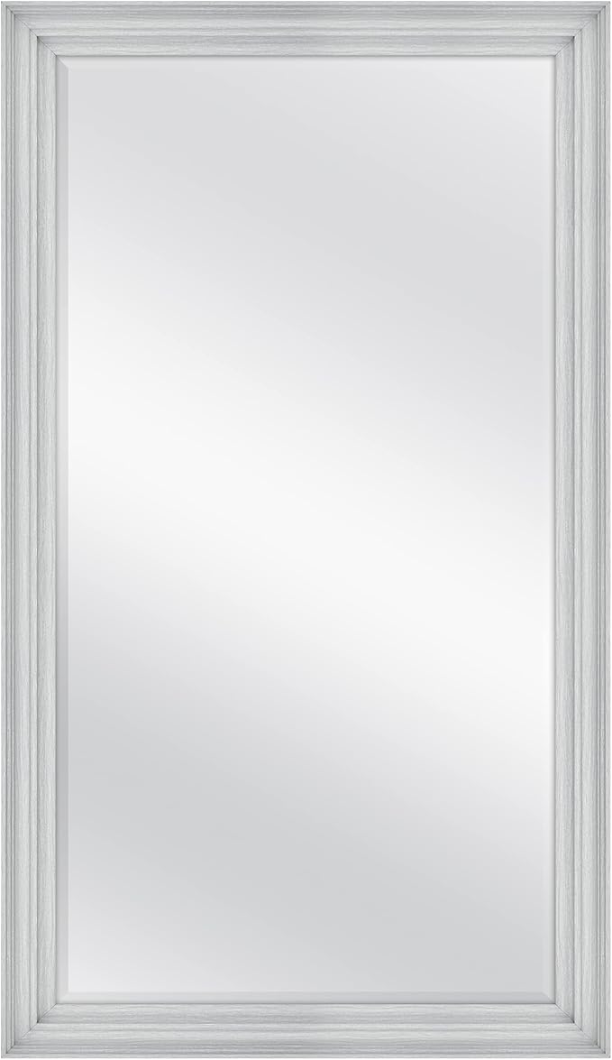 MCS Ezra 28.66x49.66 Large Wall Mirror, Vertical & Horizontal Wall Hanging by MCSIndustriesInc