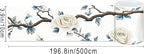 IVN Wallpaper Border Peel and Stick PVC Rose and Branch Design 4x196 Inch - Image 3