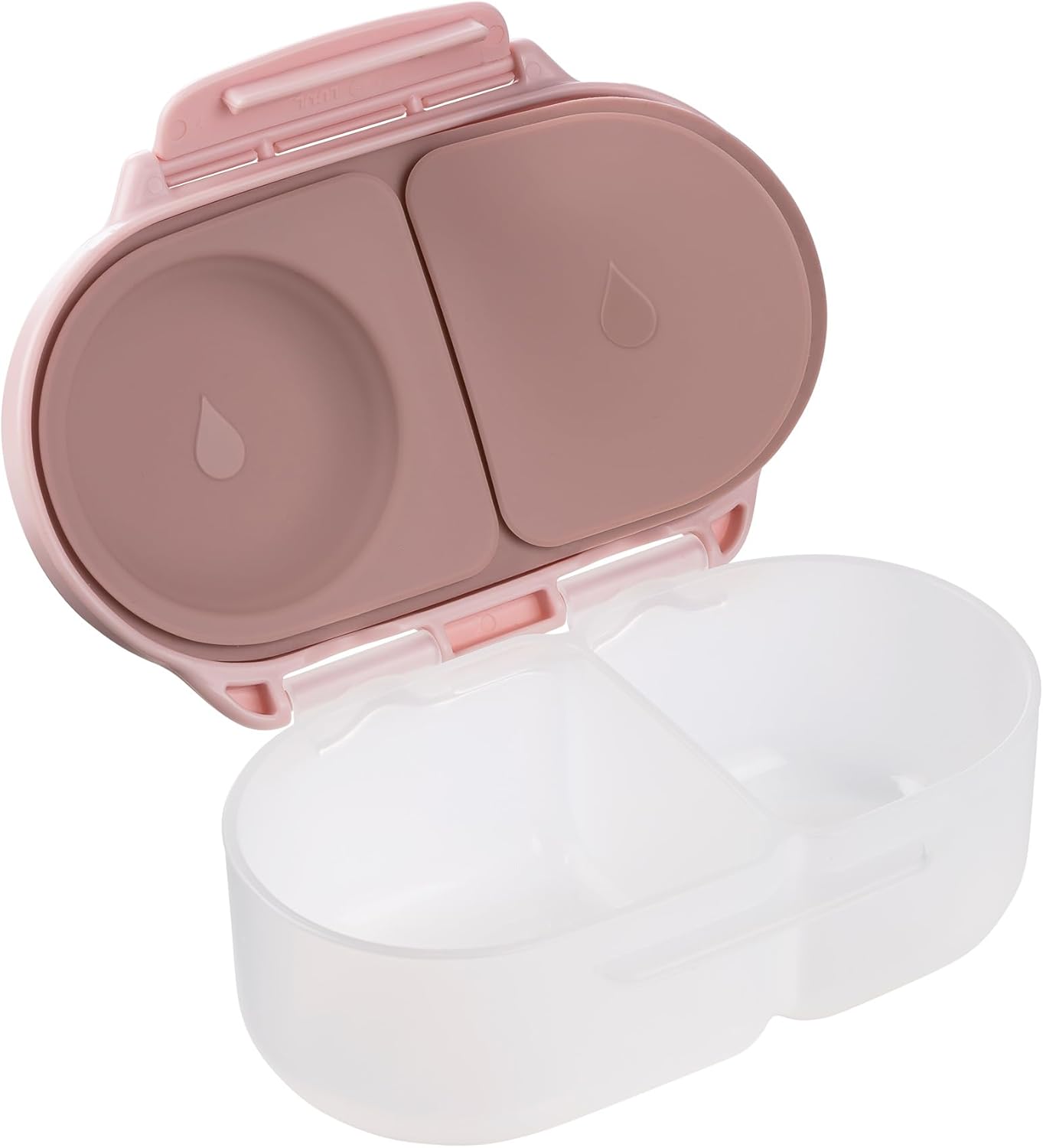 b.box Snack Containers for Kids, Toddler Snack Box Container, Reusable Small Bento Box for Lunch, School & Travel, Leak Proof, BPA free, Dishwasher Safe, Ages 4 months+ (Blush Crush, 12oz capacity)