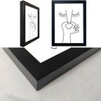 Funny Bathroom Wall Decor Black and White Bathroom Wall Art Framed Toliet Art - Image 2