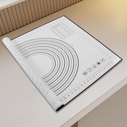 32x24" Extra Large Dough Mat Silicone Baking Mats for Rolling Pastry,Kneading Sourdough Bread Baking Supplies Black