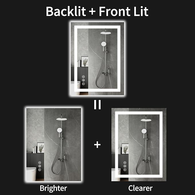 LED Bathroom Mirrors 38"x40" Bathroom Mirror - Image 2