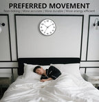 8 Inch Modern Wall Clocks Battery Operated - Image 4