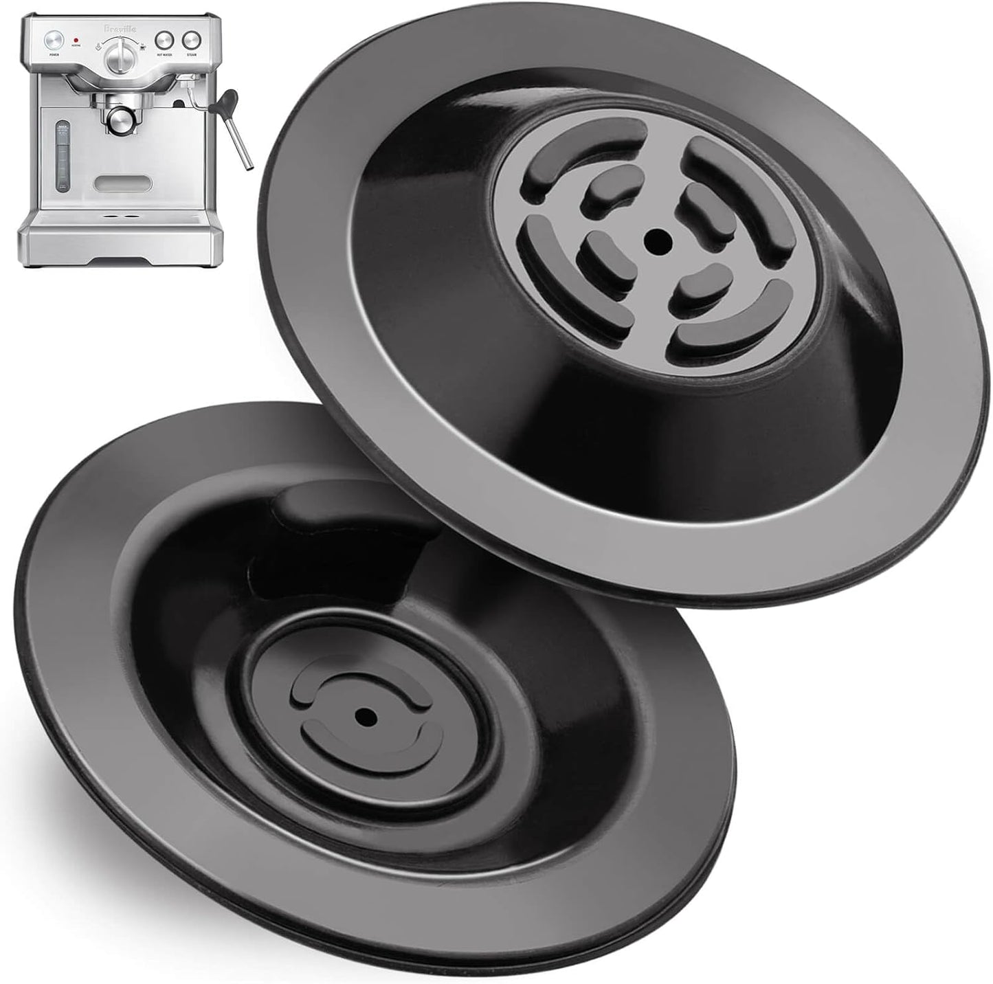 2PCS Espresso Cleaning Disc, 54mm Breville Backflush Disc, Durable Silicone Disc Breville Accessories Suitable for BES810BSS, BES840XL, BES878BSS, BES880, BES870XL