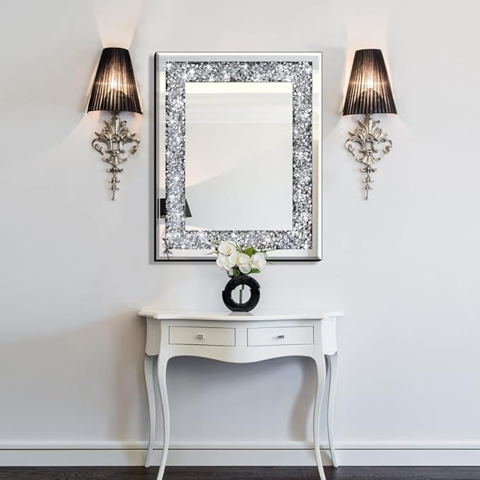 QMDECOR Rectangle Sparkling Decorative Wall Mirror - Image 5