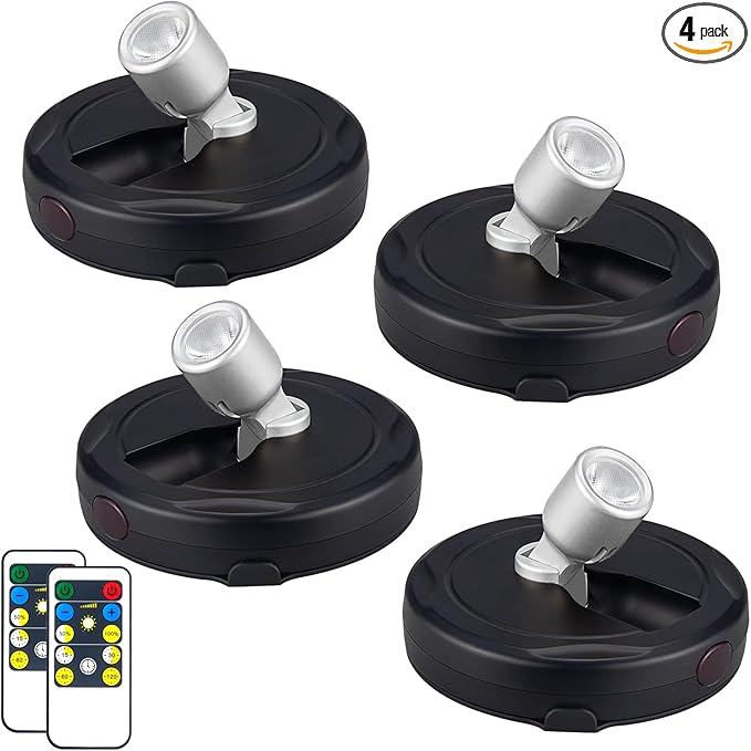 HAMVIDNE LED Spotlight, Battery Powered Picture Lights, Uplighting Indoor by HAMVIDNE