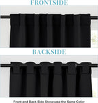 RYB HOME Blackout Curtains for Living Room, Back Tab & Rod Pocket Top - Image 2