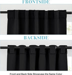 RYB HOME Small Window Curtains Blackout, Privacy Thermal Insulating Drapes - Image 2