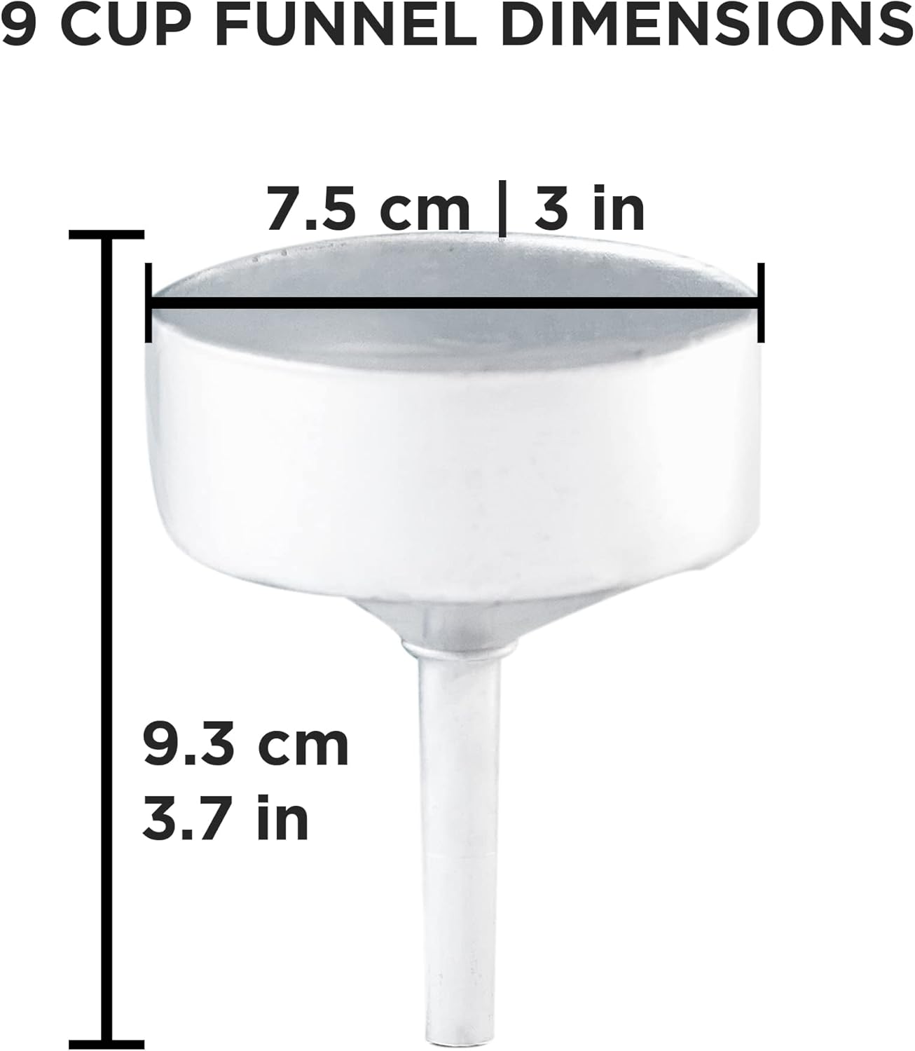 GROSCHE | Milano Moka Pot Funnel Replacement | (9 Cup) Funnel Filter | Espresso Maker | Filter Basket for Stovetop Espresso Makers | Coffee Maker