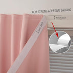Self Adhesive Curtains, Stick Curtain Blackout Shades Window Cover Curtains - Image 8
