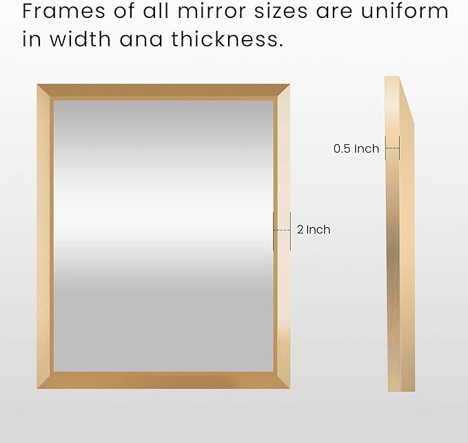 Amorho 36x36 Inch Bathroom Mirror, Wall-Mounted Mirrors Perfect - Image 5