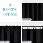 RYB HOME Small Window Curtains Blackout, Privacy Thermal Insulating Drapes - Image 6