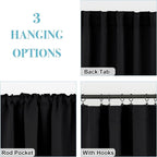 RYB HOME Blackout Curtains for Living Room, Privacy Thermal Insulating Window - Image 2