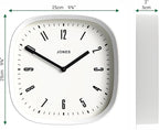 JONES CLOCKS® Marvel Wall Clock | Modern Retro Rounded Square Clock | 10 inch | - Image 4