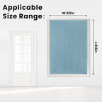 Self Adhesive Curtains, Use for Bedroom, Lake Blue, 1 Panel - Image 7
