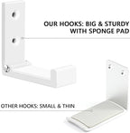 Folding Coat Hooks, Foldable Adhesive Hooks, Headphone Jacket Holder, Aluminum - Image 8