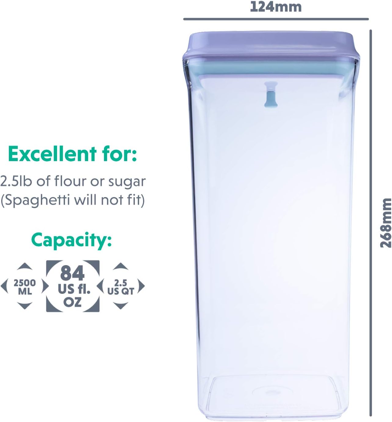 Bop Top | Airtight Meal Prep Containers with Lids | Food Storage Container Sets | Snack and Overnight Oats Fridge Organizer | Pantry and Kitchen Organization