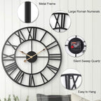 Large Industrial Wall Clock - Image 8