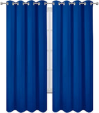 LEMOMO Blackout Curtains 52 x 120 Inch Long Royal Blue Curtains Set of 2 Panels - Image 2