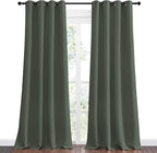 NICETOWN Dark Mallard Blackout Draperies Curtains, 55 inches Wide by 120 inches - Image 2
