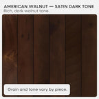 Homeforia Walnut 18 inch Floating Shelf, High End Solid Real Wood 18inch - Image 7