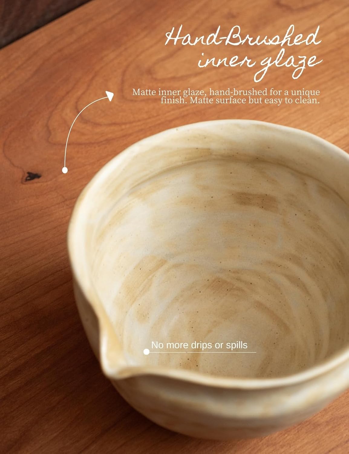 6-pcs Japanese Matcha Whisk Set with Handmade Wabi-Sabi Ceramic Bowl(Chawan),Bamboo Chasen, Whisk Holder, Scoop, Sifter & Tea Towel,Matcha Ceremony Kit,(Cheese-Colored)