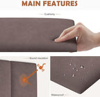 iNOW Wall Mounted Upholstered Headboard King, 3D Peel and Stick Soundproof Wall - Image 4