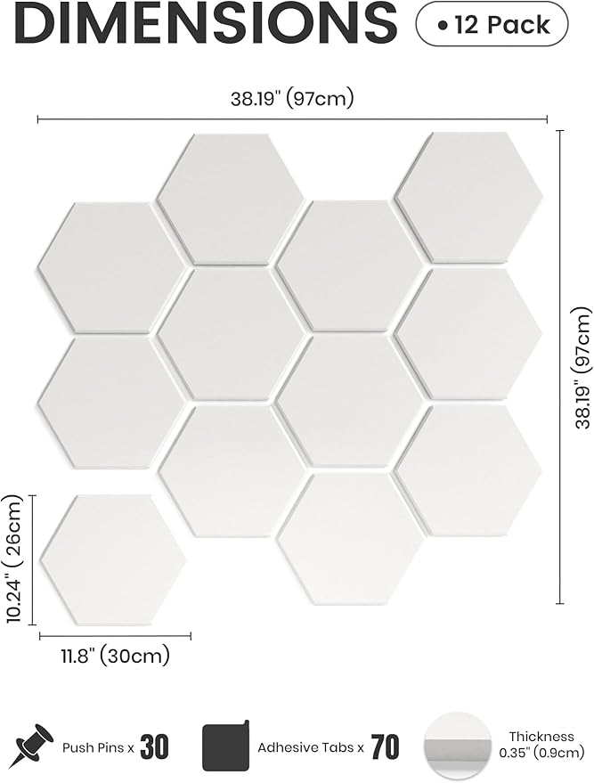 Fluxynara Hexagon Cork Board Alternative - Image 2
