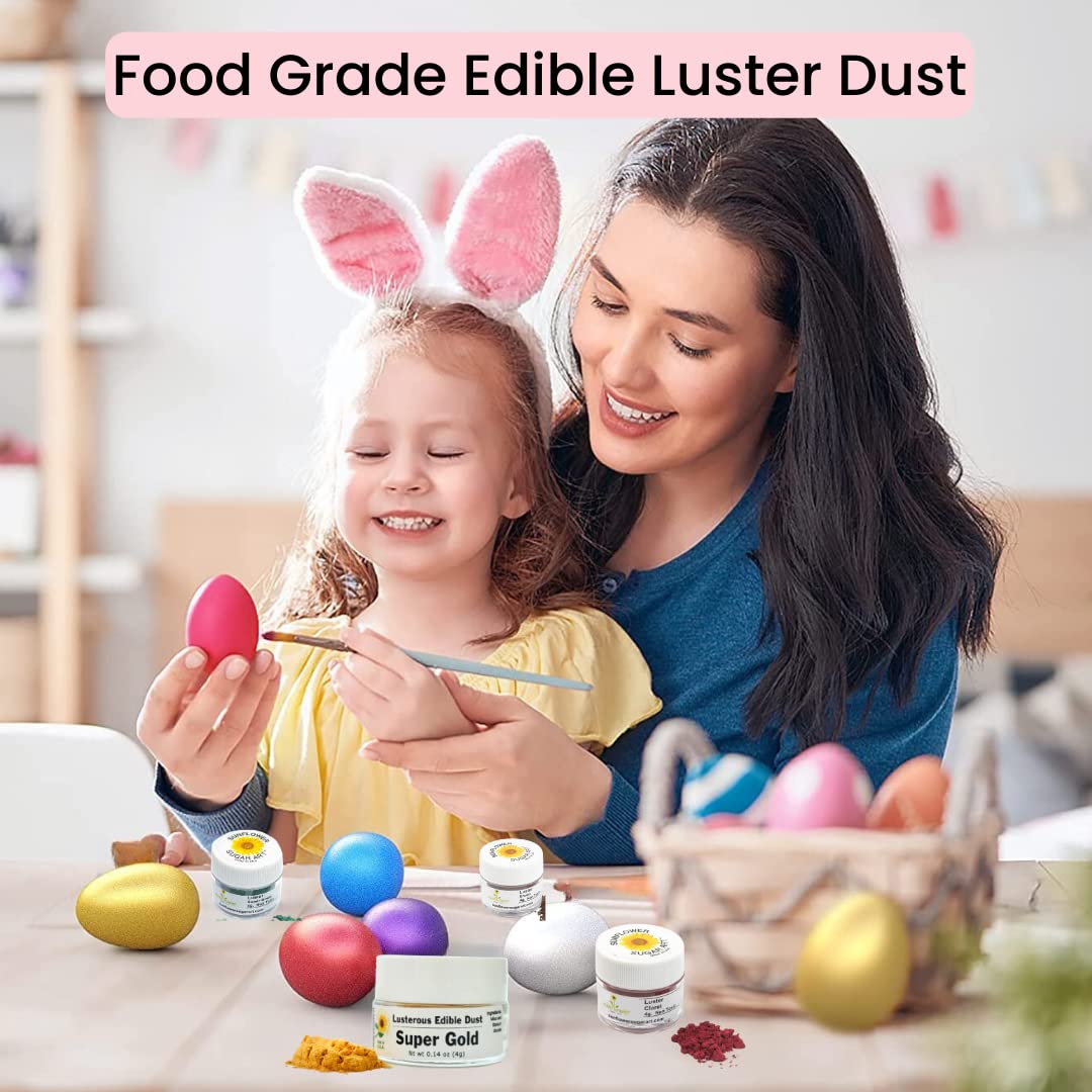 Copper Edible Luster Dust | 6 Grams Food Grade Cake Dust Shimmer Powdered, Edible Metallic Powder Food Coloring for Cake Decorating, Chocolates, Fondant, Drinks, Painting, Vegan