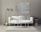 Yihui Arts Tree Of Life Canvas Wall Art Hand Painted Grey White Beige Paintings - Image 7