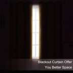 LEMOMO Blackout Curtains 52 x 90 inches Long Mustard Yellow Curtains Set of 2 - Image 3