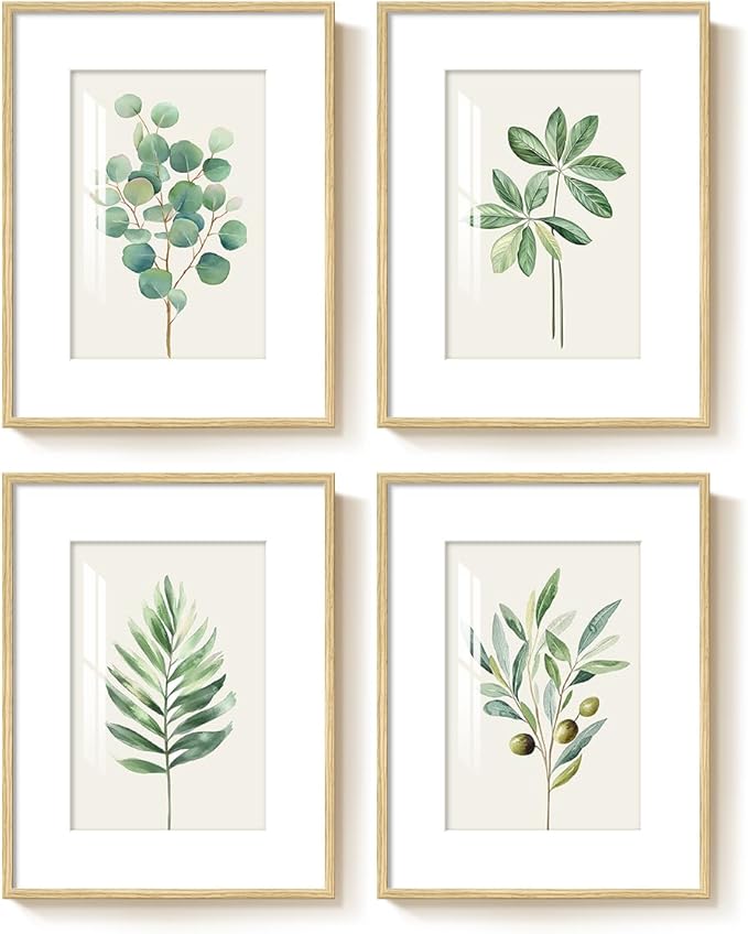 Framed Sage Green Botanical Wall Art - Image 8