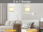 GOODATE Plug in Wall Sconces - Image 6