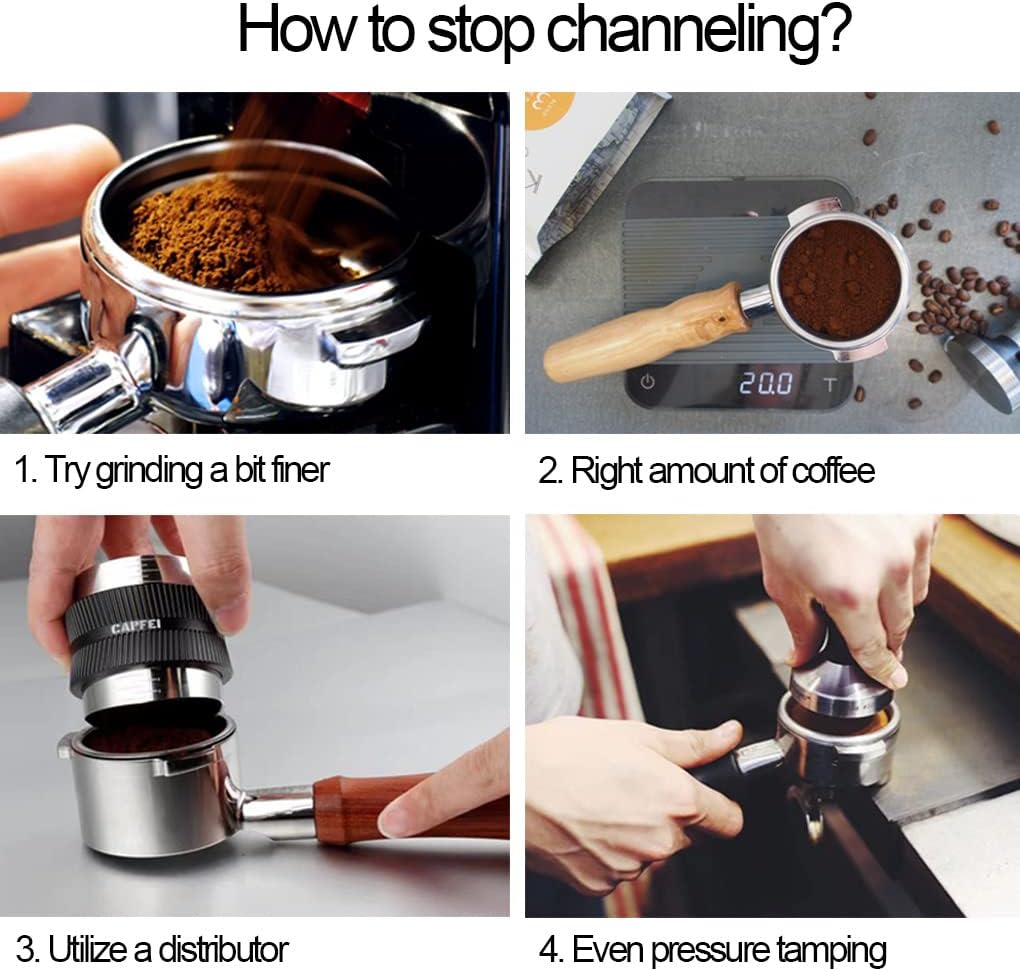 Bottomless Portafilter 54mm Compatible for Breville Barista Express, Pro, Touch, and Impress | Bonus Puck Screen | T Buckle Black Rosewood Handle