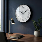 jomparis 10 Inch Black Wall Clock Battery Operated Silent & Non-Ticking Wall - Image 2