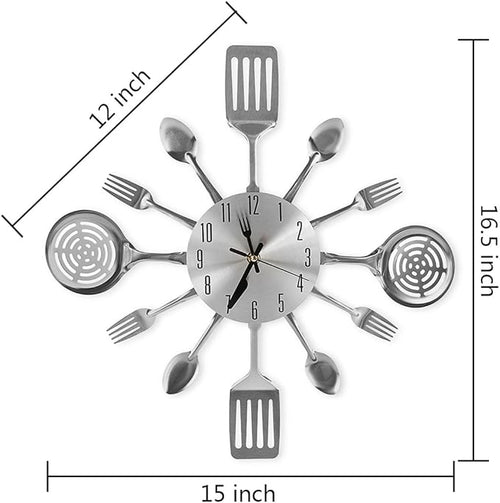 16 Inch Cutlery Kitchen Wall Clocks - Image 2