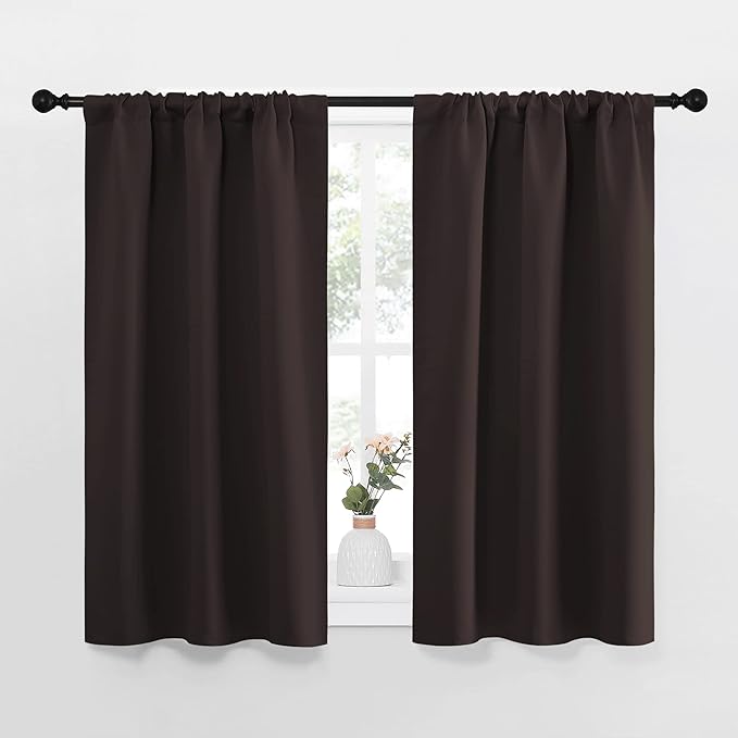 NICETOWN Kitchen Curtains, Short Blackout Curtains & Drapes, Energy Smart Noise by NICETOWN