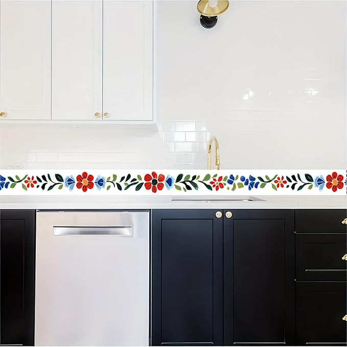 HOMETITUTE Wallpaper Border 4x196 Inch Peel and Stick Wall Border Wallpaper - Image 6