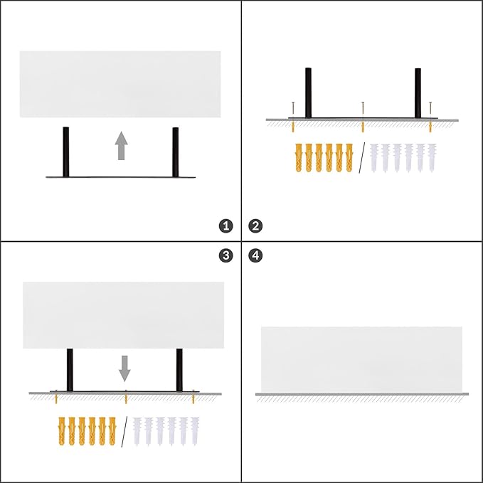 HOOBRO Floating Shelves for Wall, Wall Mounted Shelf Set of 2, 23.6" Hanging - Image 8