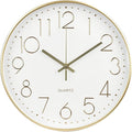 Wall Clock Non-Ticking Silent Modern Simple Style Round Decor Clock by BAKBRAND