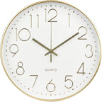 Wall Clock Non-Ticking Silent Modern Simple Style Round Decor Clock by BAKBRAND
