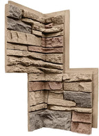 GenStone Faux Stacked Stone 90 Degree Inside Corner Panel 22.5" x 12" in Desert by GenStone