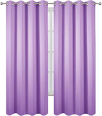 LEMOMO Blackout Curtains 52 x 90 Inch Long Lavender Curtains Set of 2 Panels - Image 2