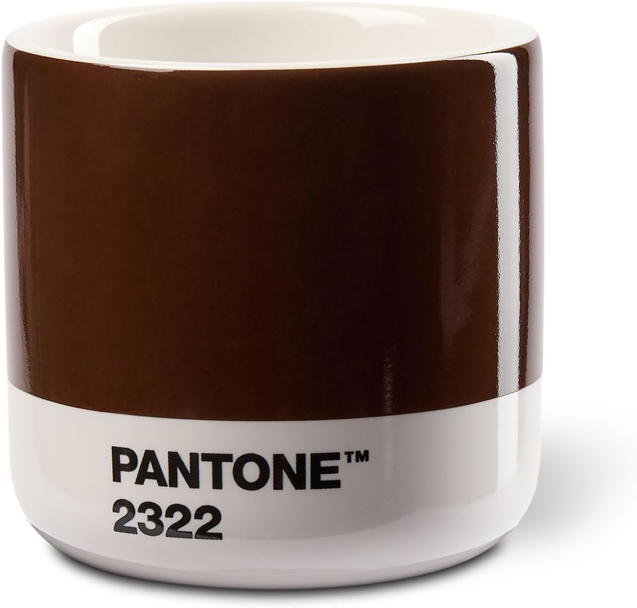 Copenhagen Design Pantone Macchiato Cup - Coffee, Latte, Macchiato Mug - 3.34oz/100ml, Brown 2322